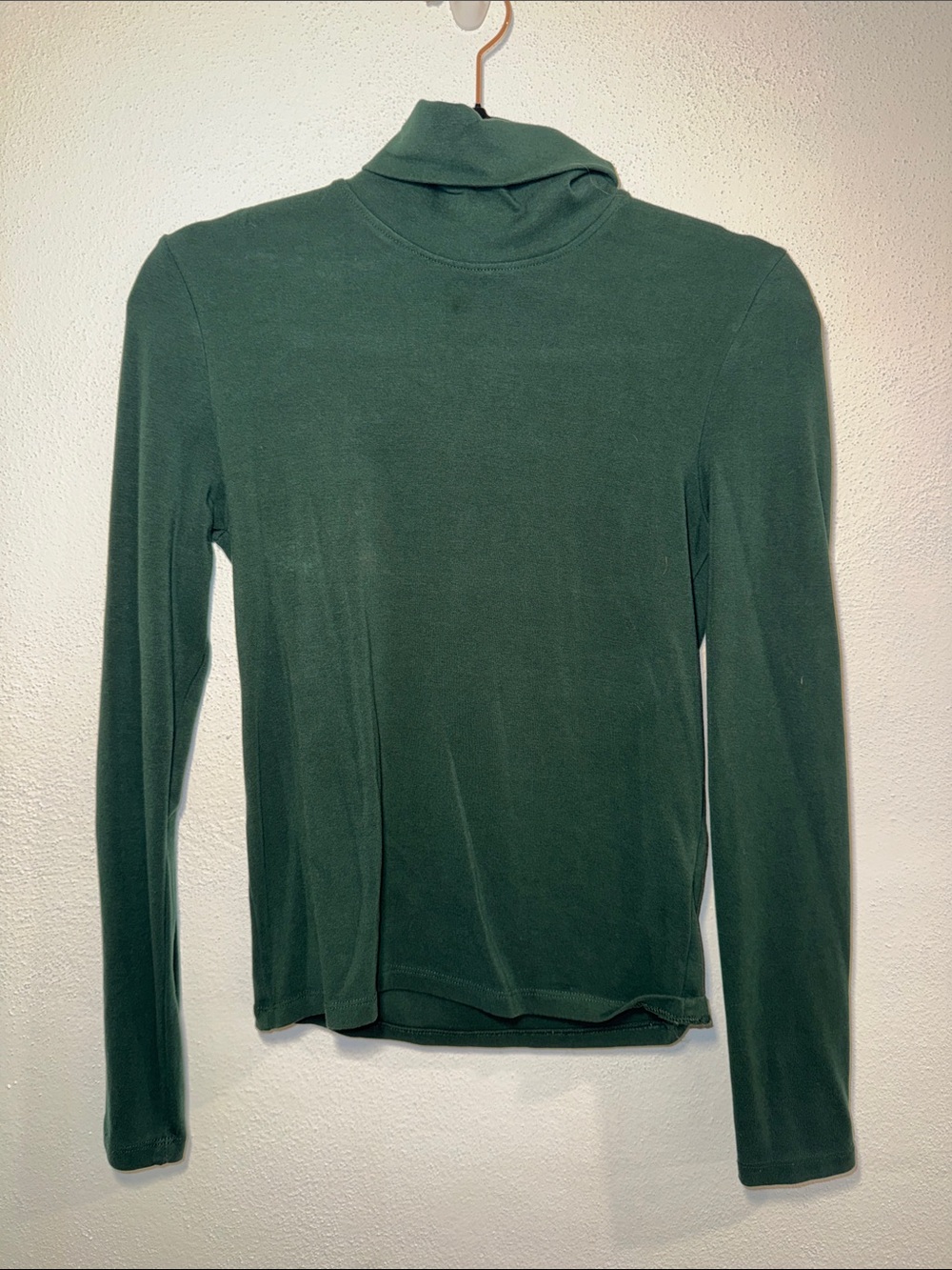 Zara Forest Green Turtleneck Long Sleeve Top